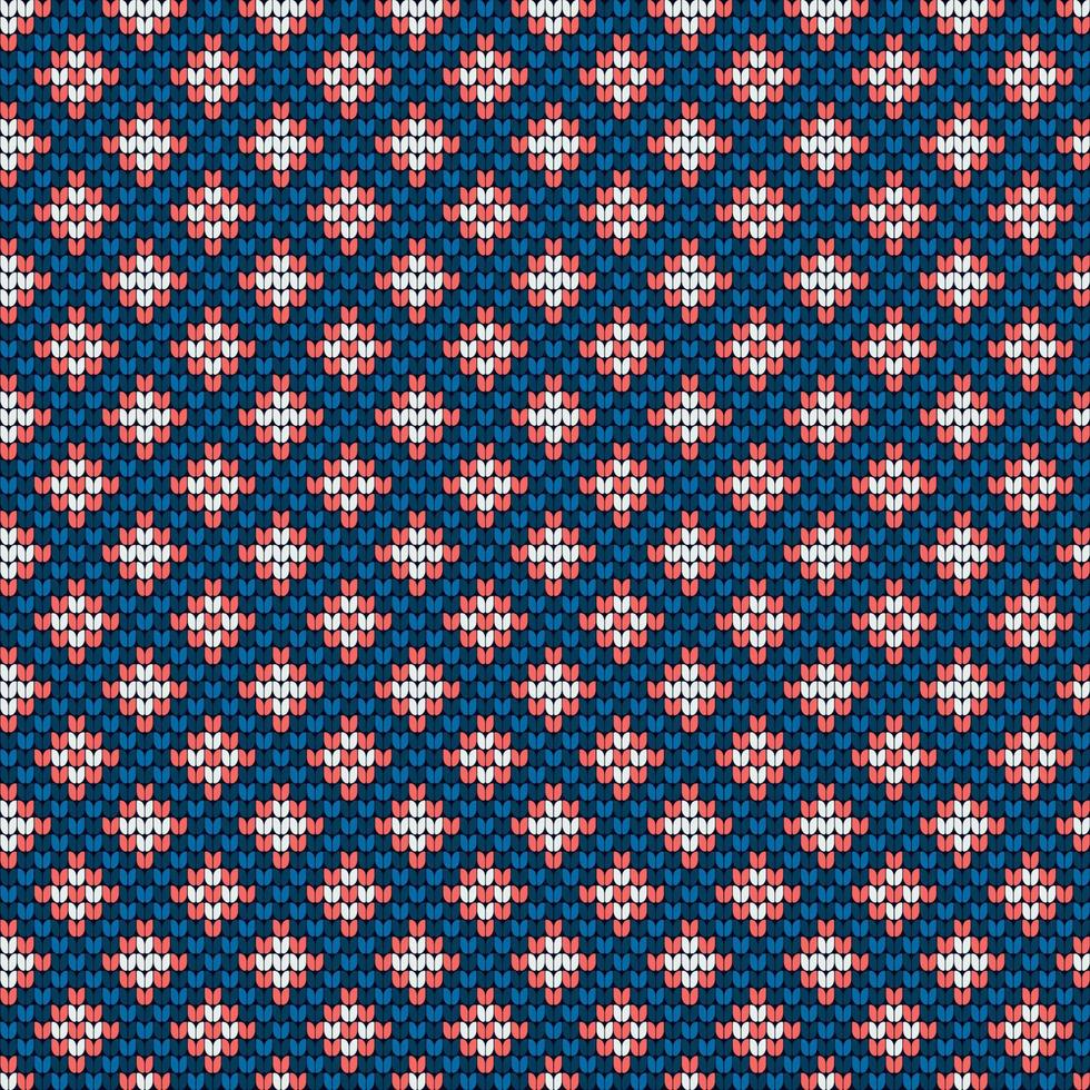 Traditional knitting pattern for Ugly Sweater vector