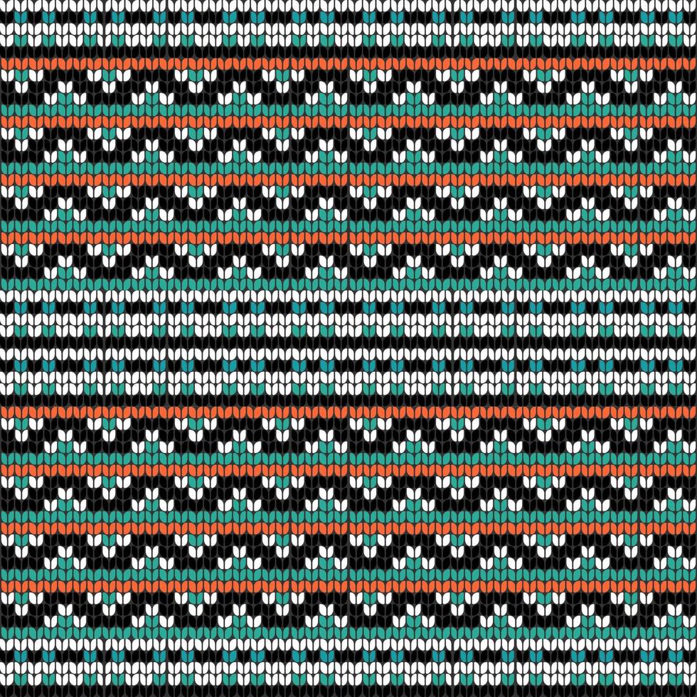Geometric knitting seamless pattern vector