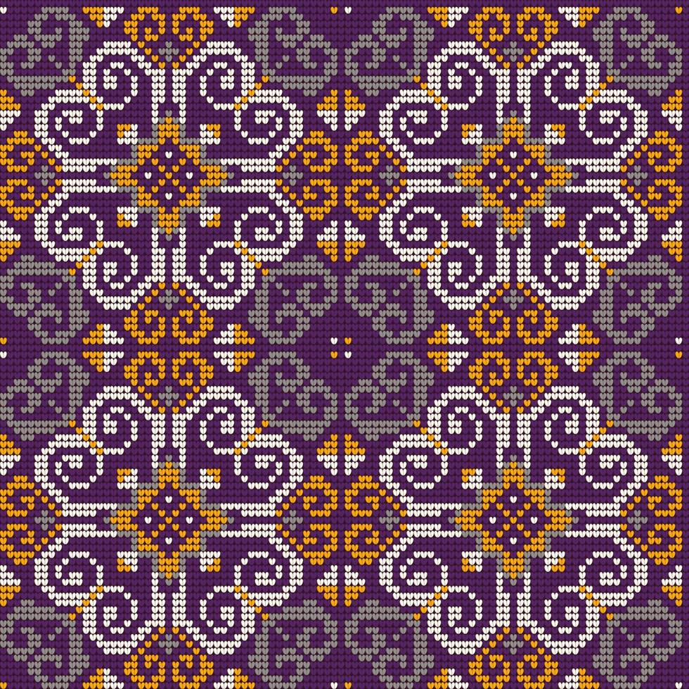Grandmas Ugly Sweater knitting patterns vector