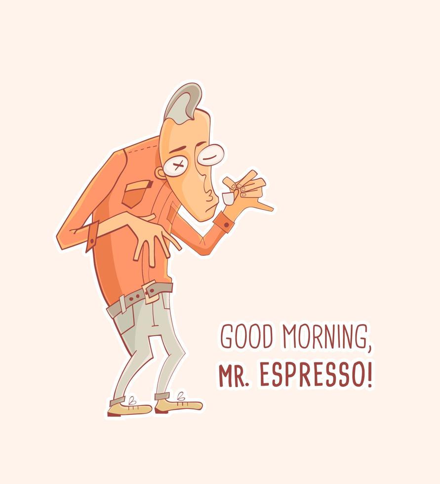 Mister Espresso Coffee vector