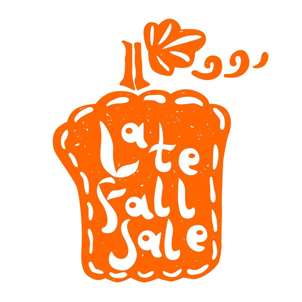 Pumpkin fall sale vector