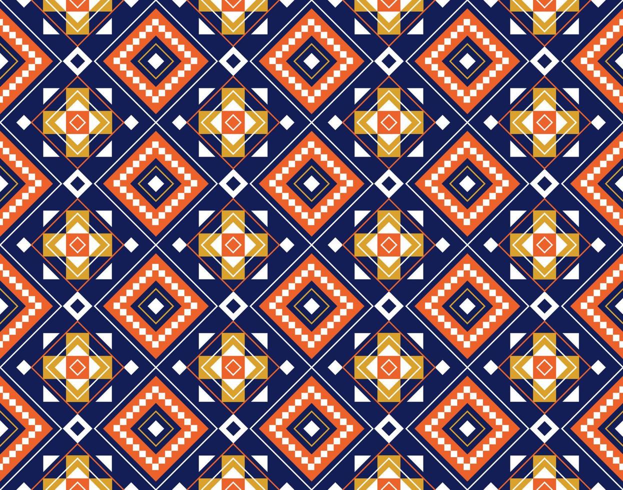 abstracto geométrico tribal étnico ikat folklore diamantes oriental de patrones sin fisuras diseño tradicional para fondo, alfombra, papel pintado, ropa, tela, envoltura, impresión, batik, folk, tejer ilustración vectorial vector