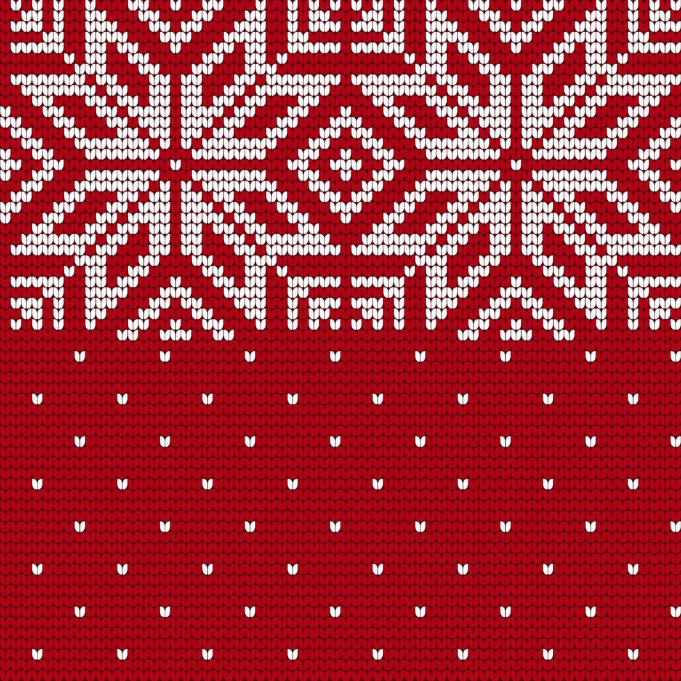Traditional knitting pattern for Ugly Sweater vector