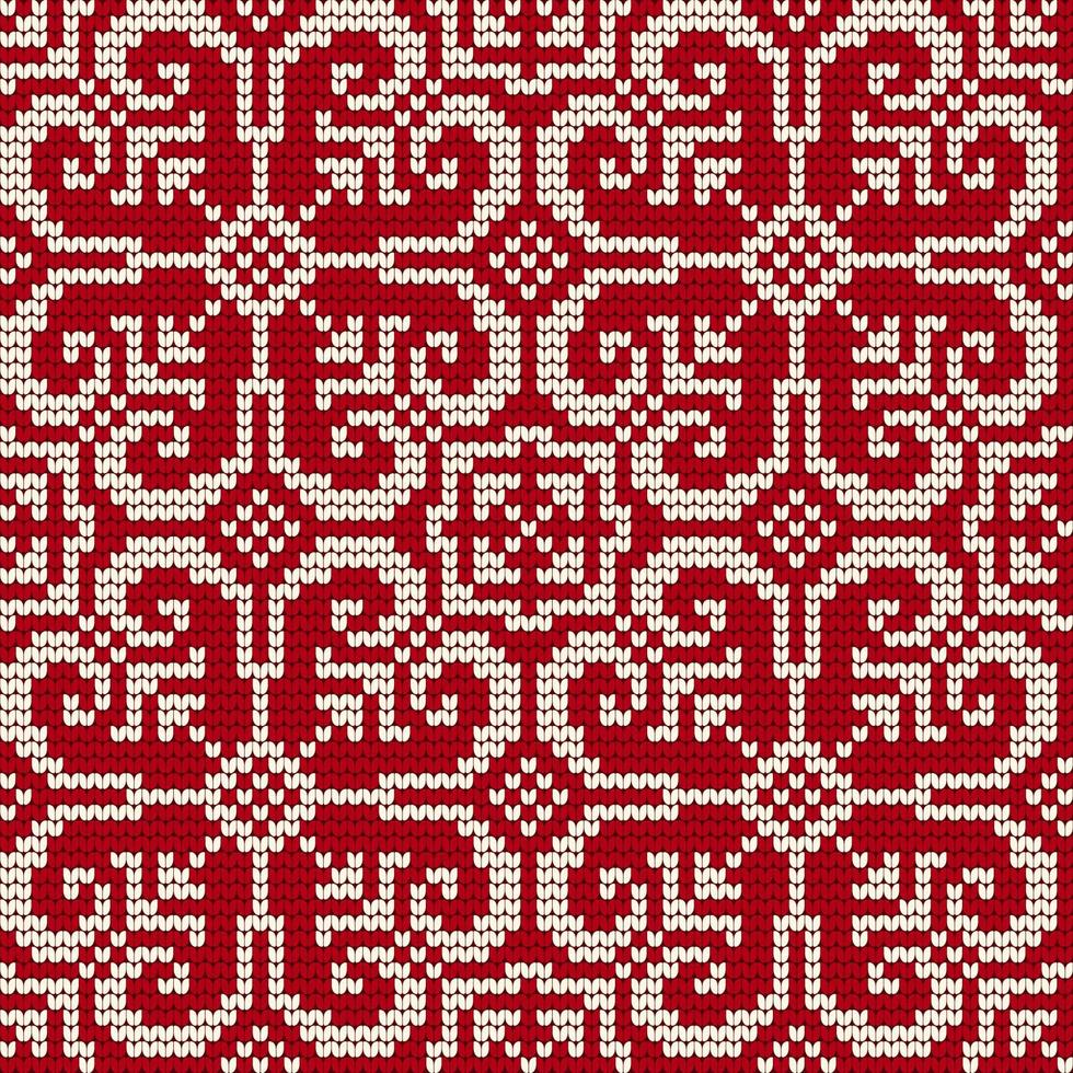 Traditional knitting pattern for Ugly Sweater vector
