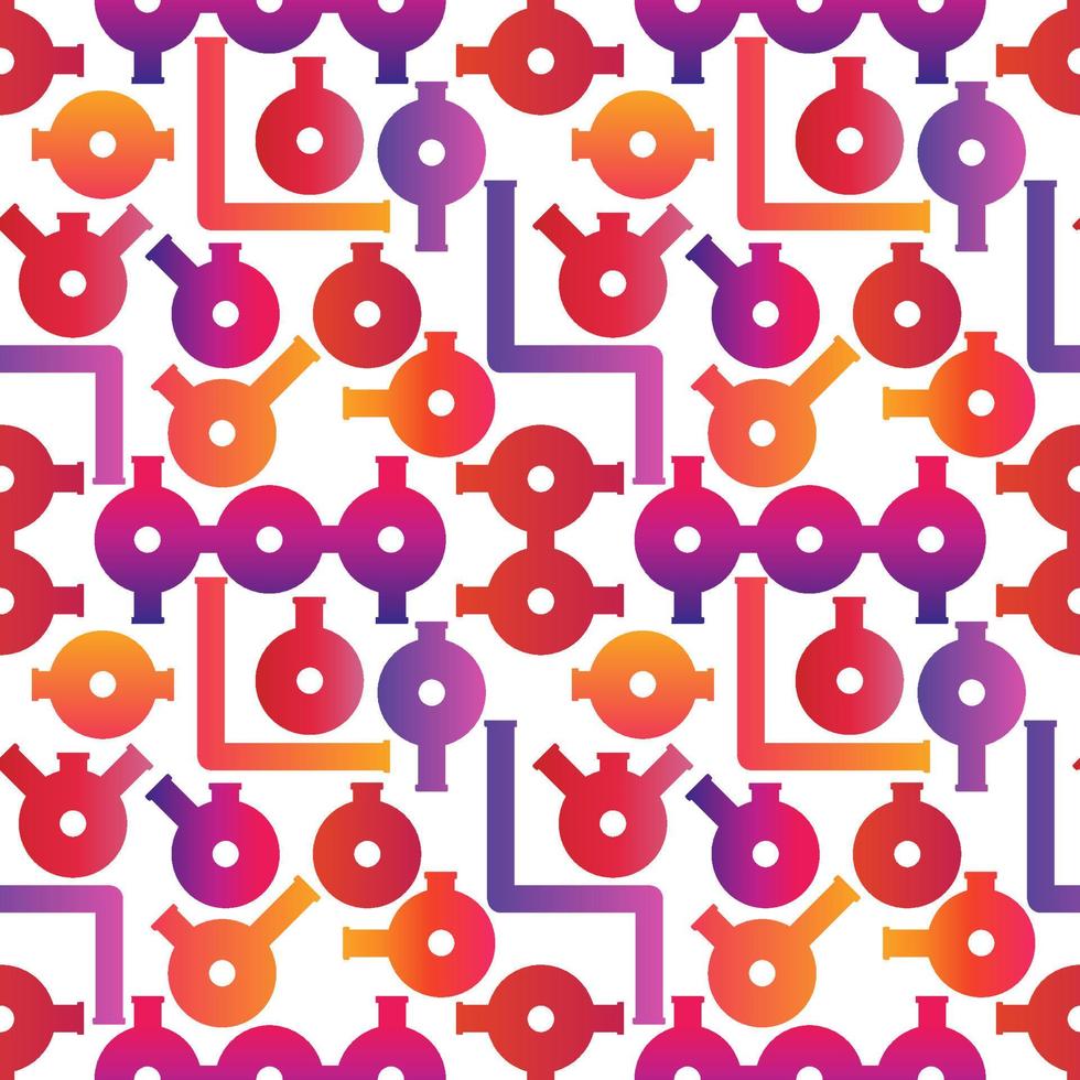 Chemical glasses seamless pattern vector