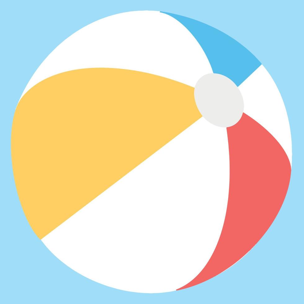 Inflatable beach ball vector