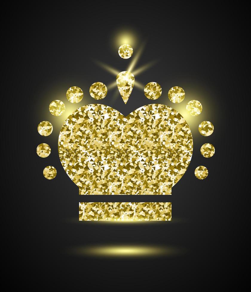 corona de reina con estilo brillante vector