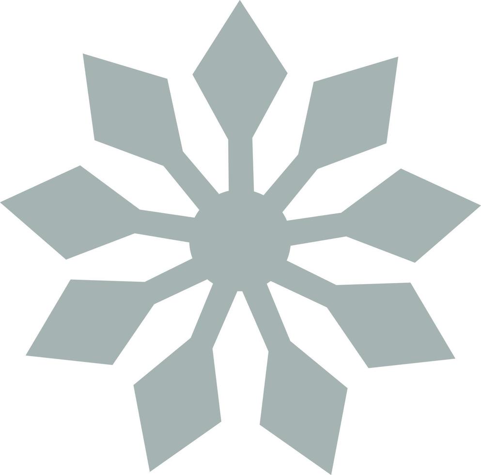 Snowflakes, Asterisk vector in white background