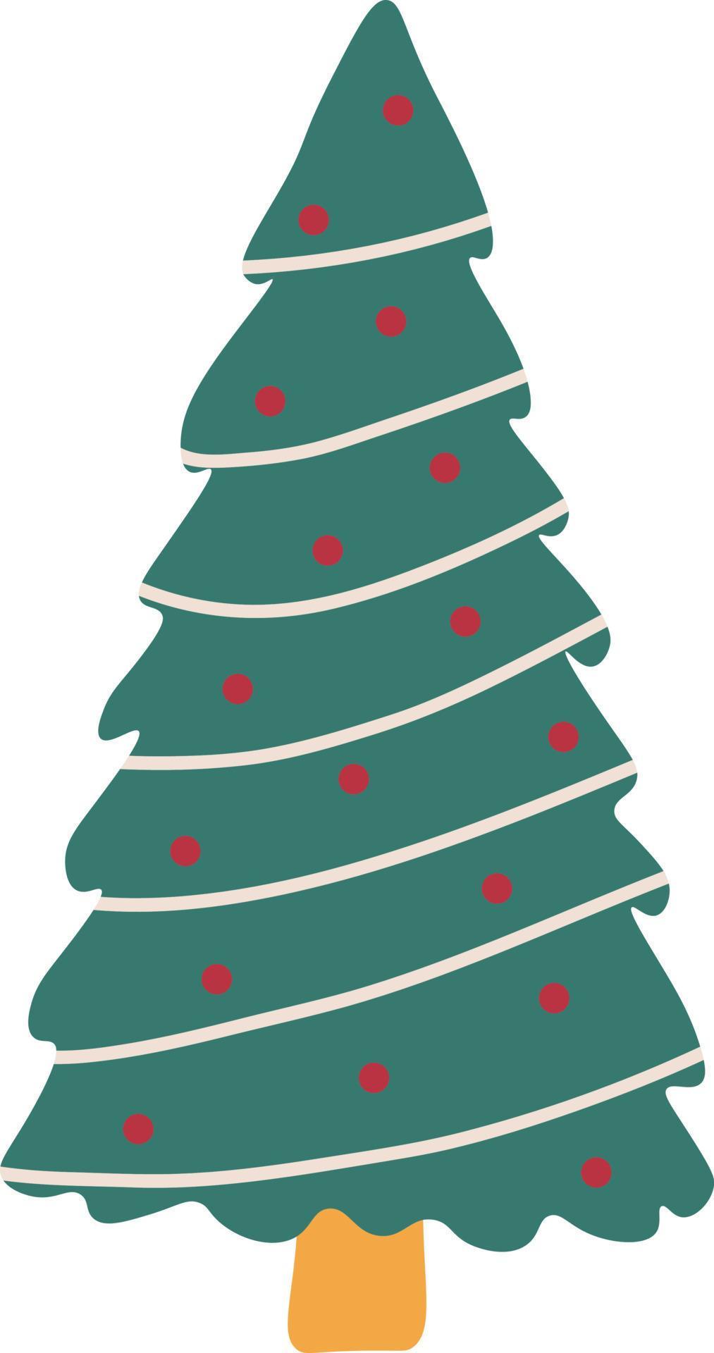 Christmas tree in the style of minimalism in a white transparent background 12700599 Vector Art 