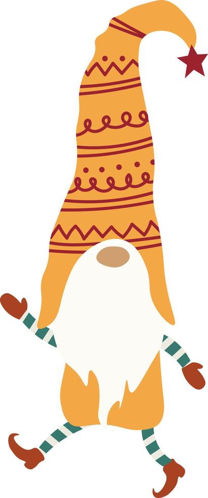 Christmas Gnome in white background vectors