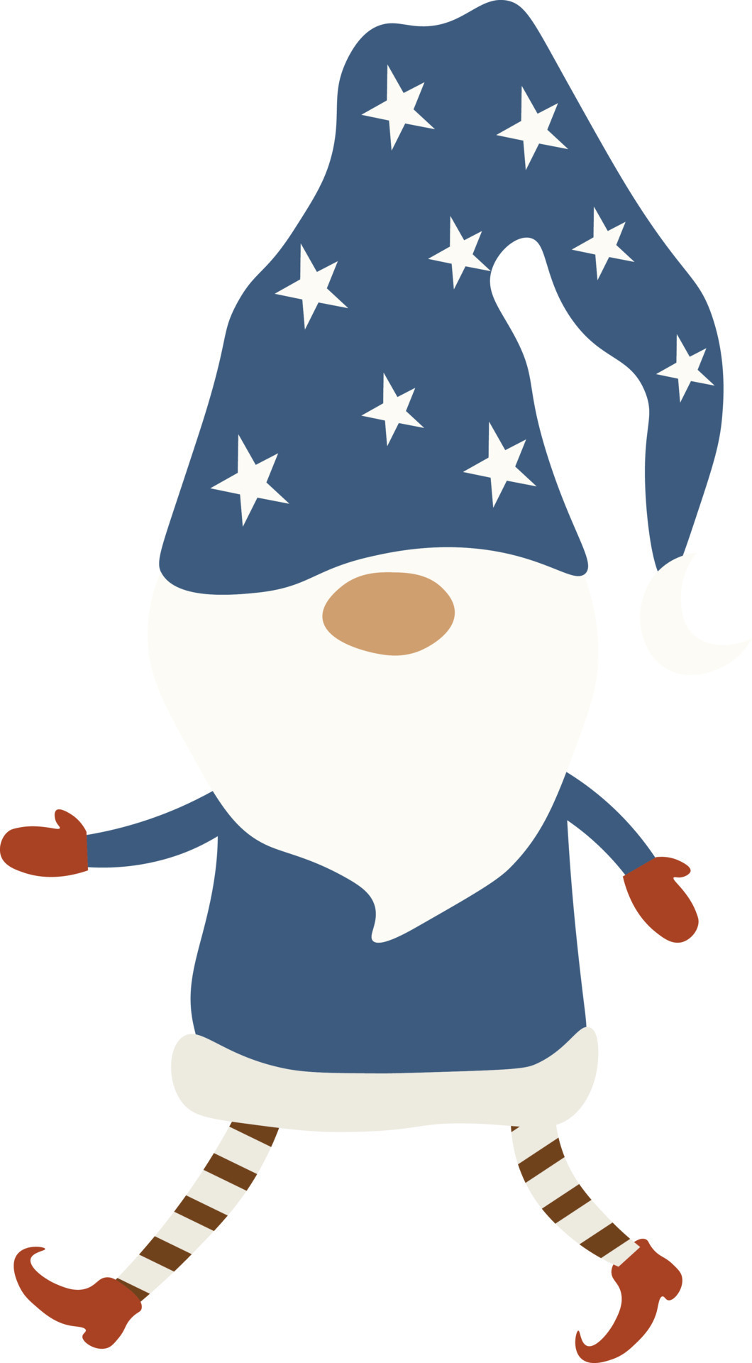 Christmas Gnome in white background vectors 12700655 Vector Art at Vecteezy