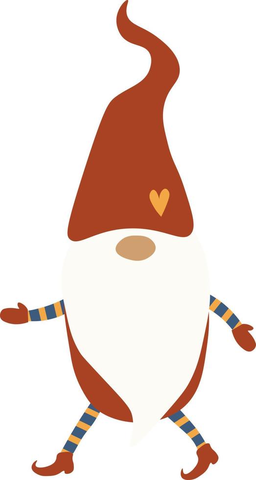 Christmas Gnome in white background vectors