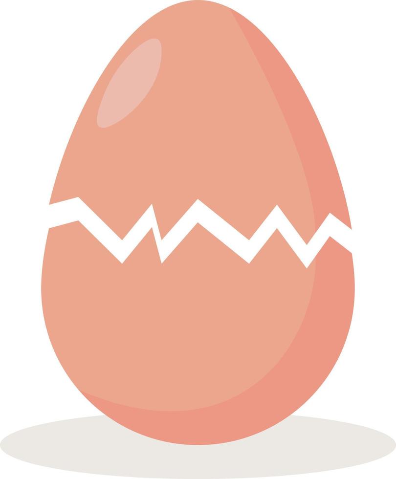 Cute cartoon fresh raw eggs vector illustration