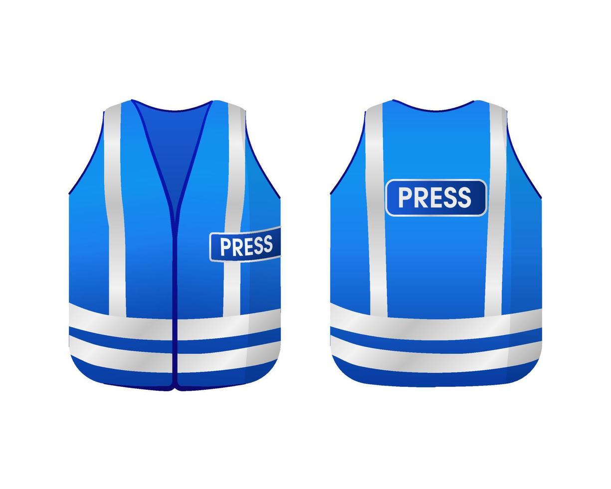 luminous vest press vector