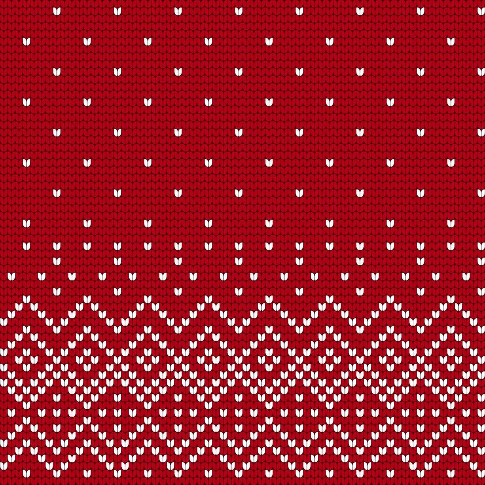 Traditional knitting pattern for Ugly Sweater vector