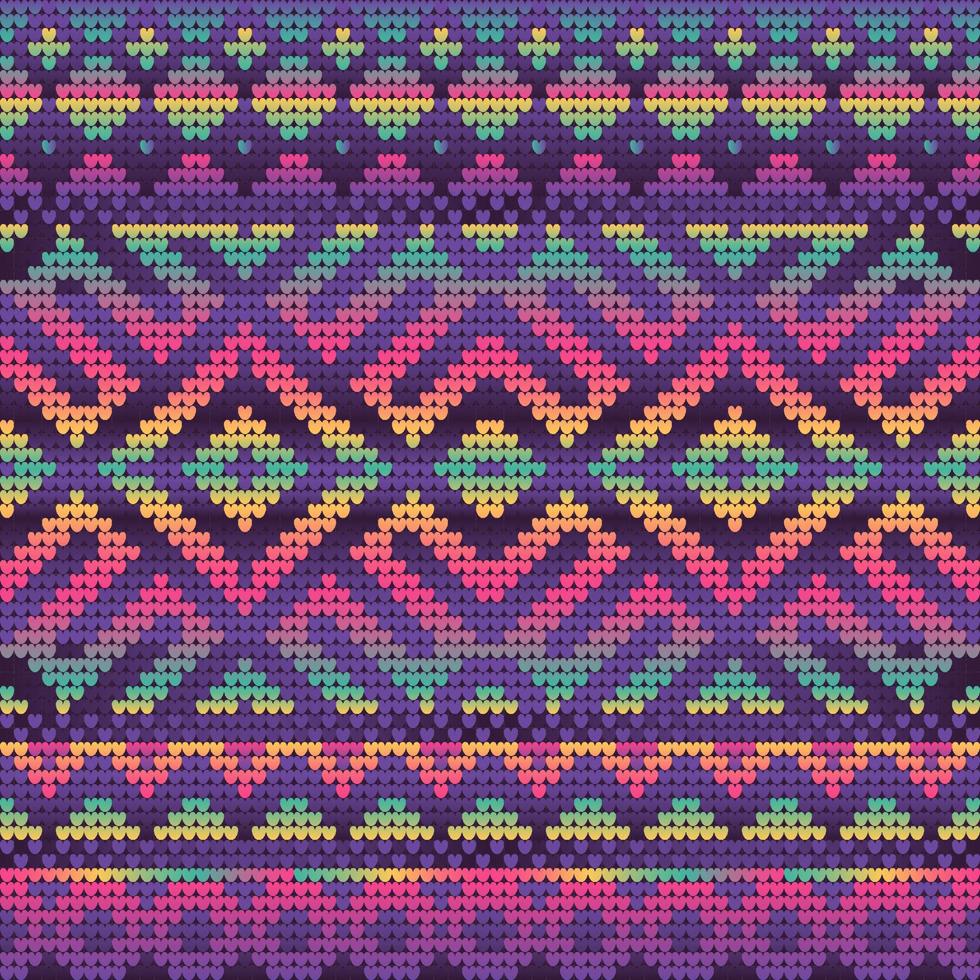 patrón de colores violeta degradado de tejido de navidad vector
