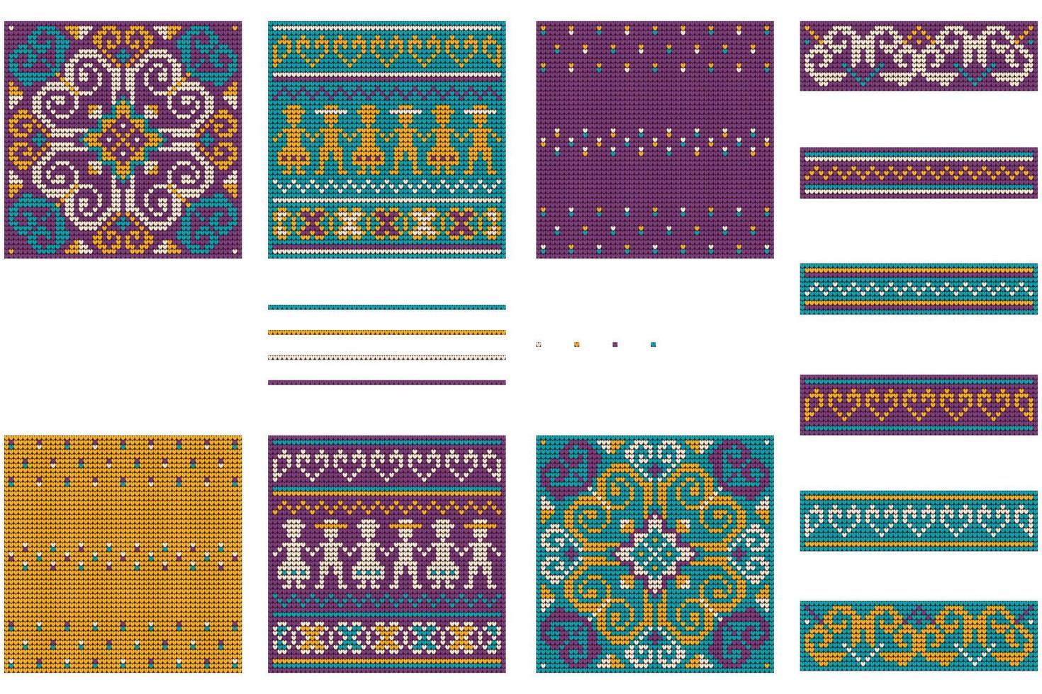 Grandmas New Year bunddle for Christmas Ugly Sweater vector