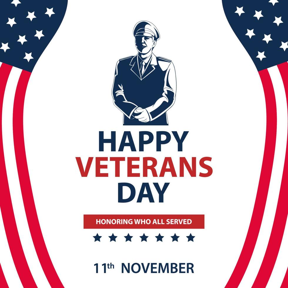 fondo americano. adecuado para usar en el feliz día de los veteranos vector