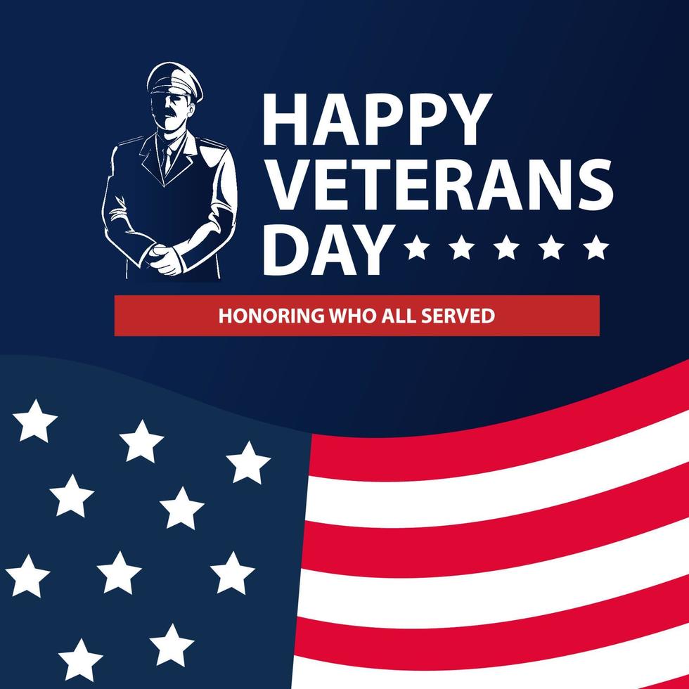 11th november veterans day vector