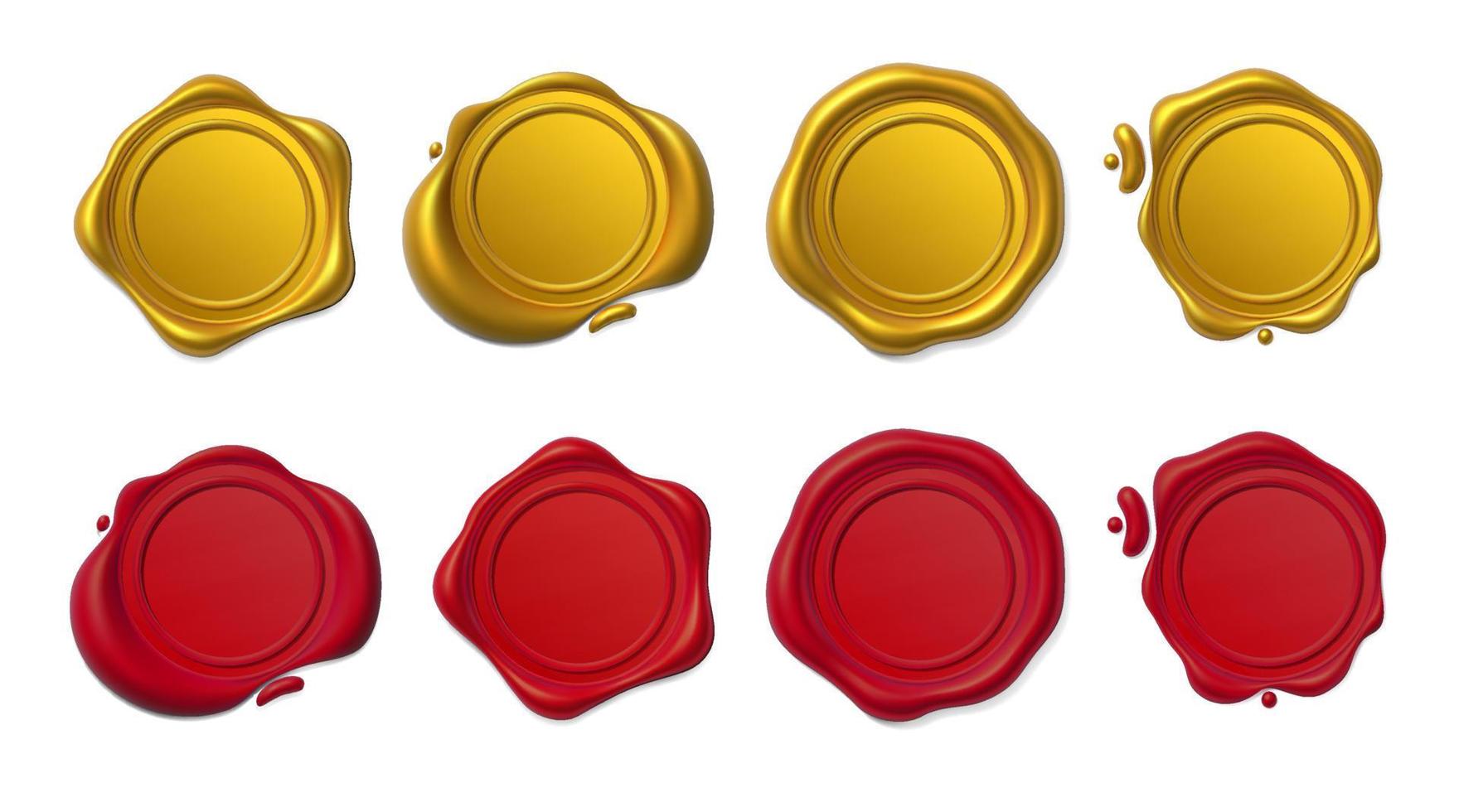 Seal wax 3d vector