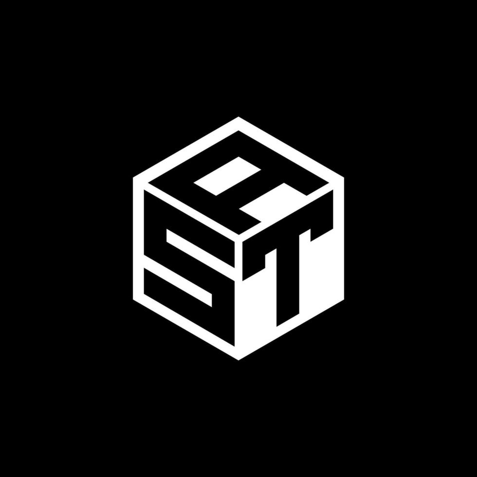STA letter logo design with black background in illustrator. Vector logo, calligraphy designs for logo, Poster, Invitation, etc.