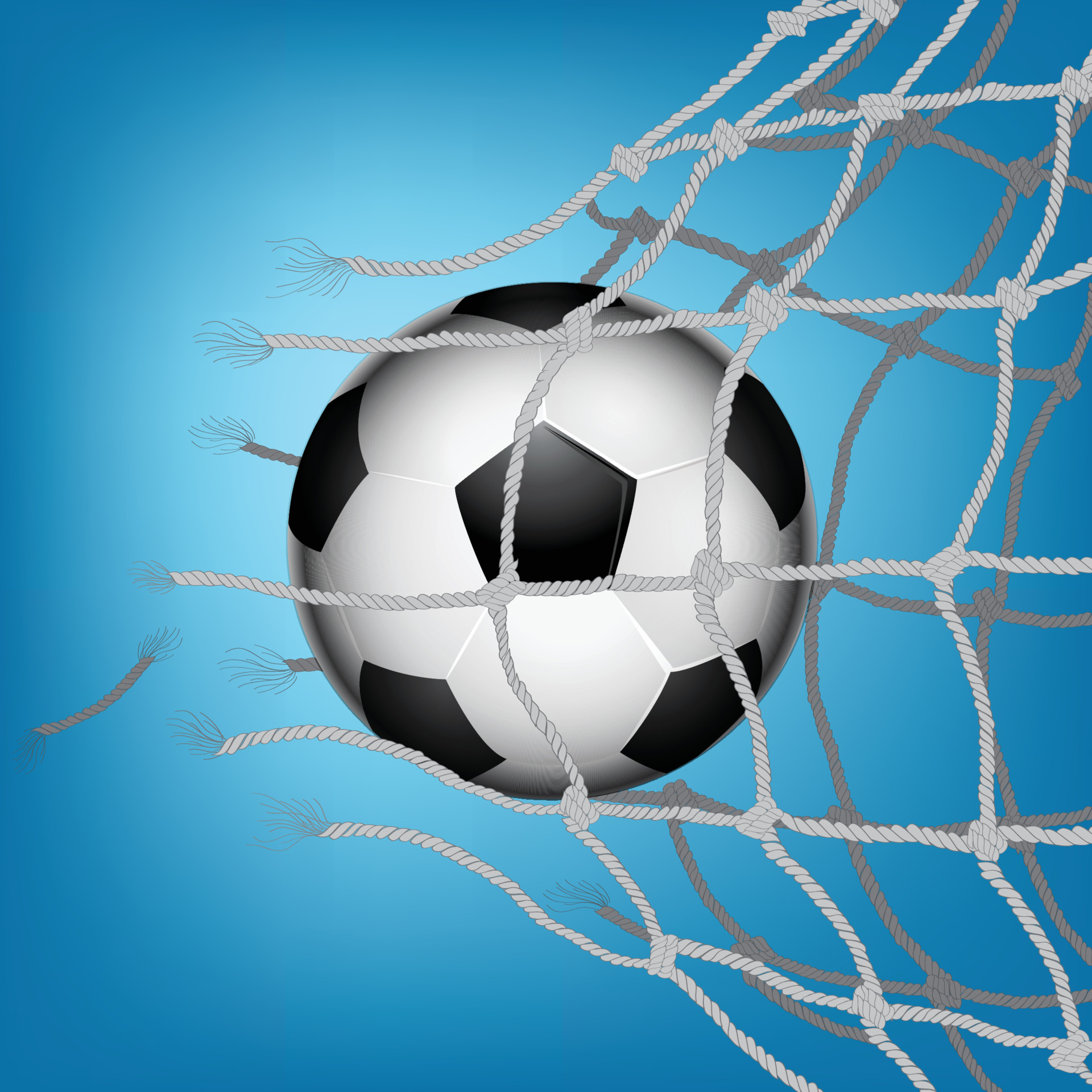 Soccer Goal breaking through the net 12701409 Vector Art at Vecteezy