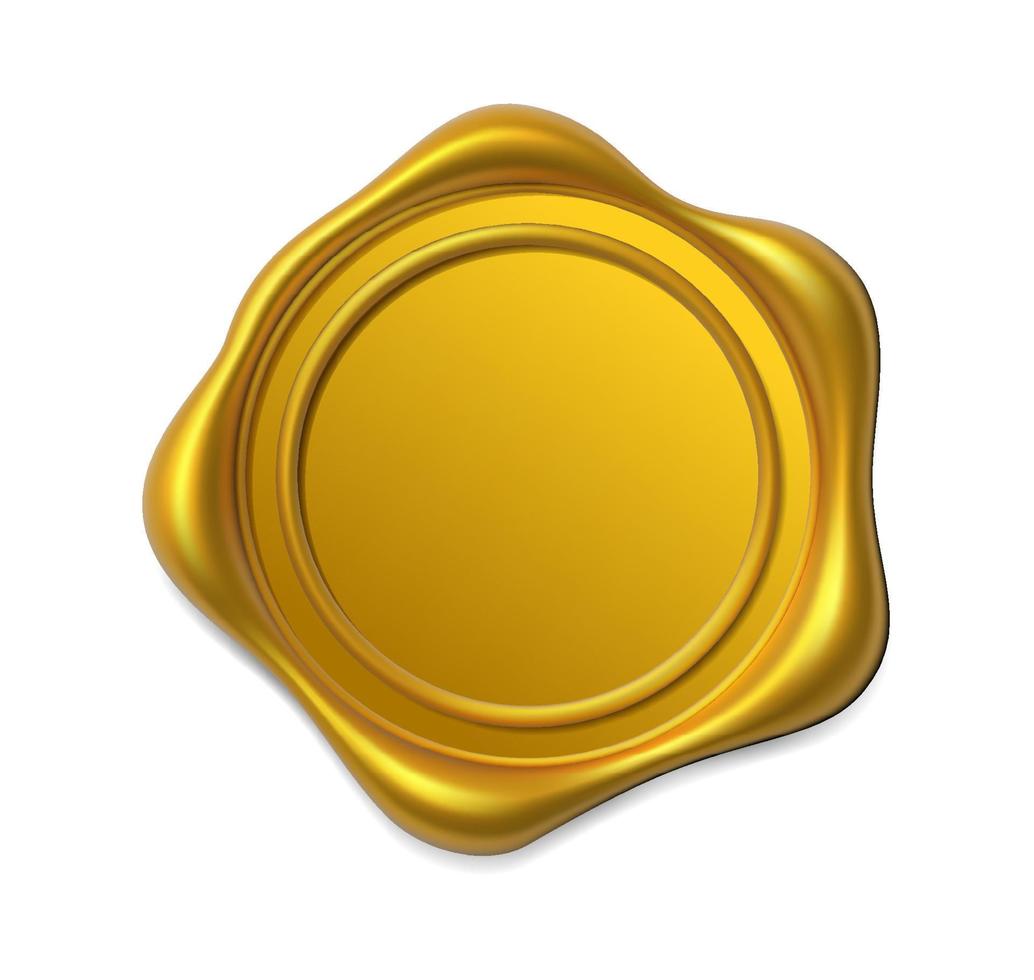Seal wax 3d vector