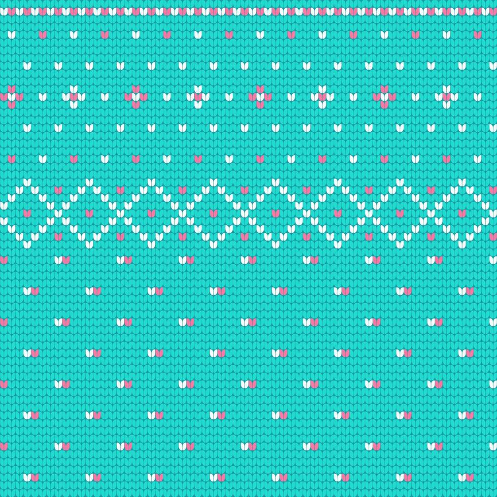 Traditional knitting pattern for Ugly Sweater vector