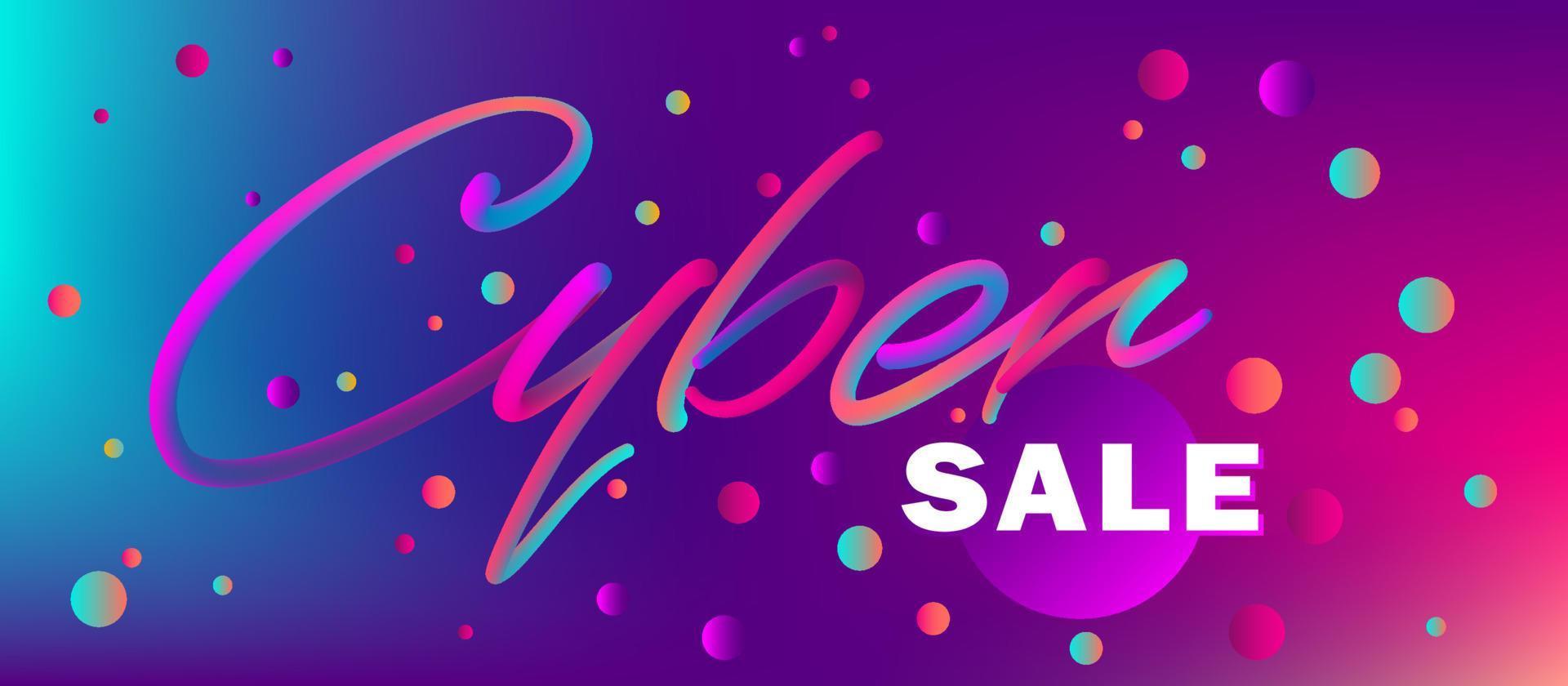 Web banner for cyber monday or any discount vector