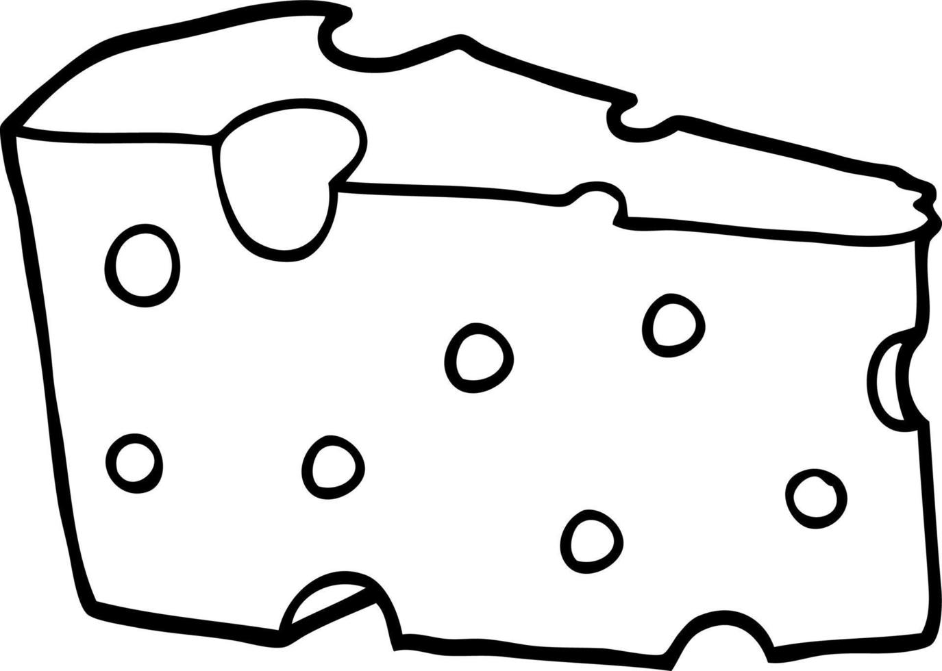 line drawing cartoon cheese 12701856 Vector Art at Vecteezy