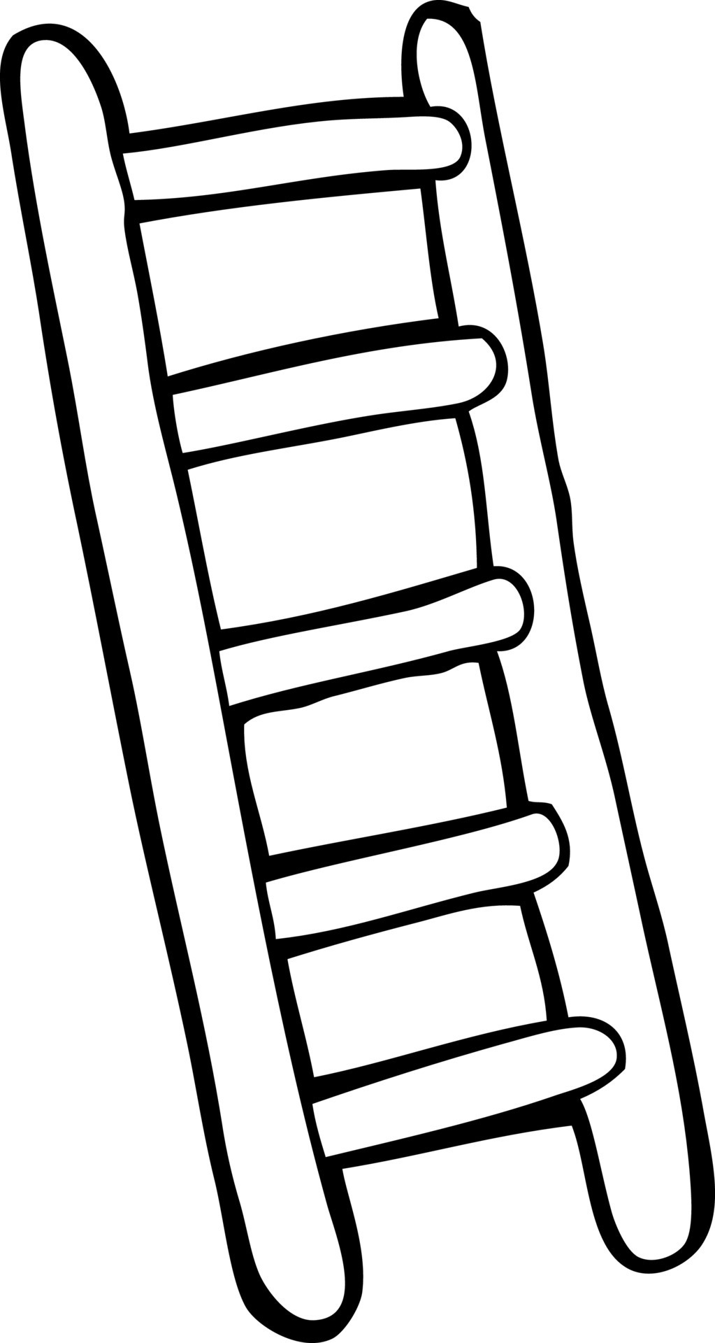 line drawing cartoon ladder 12701928 Vector Art at Vecteezy