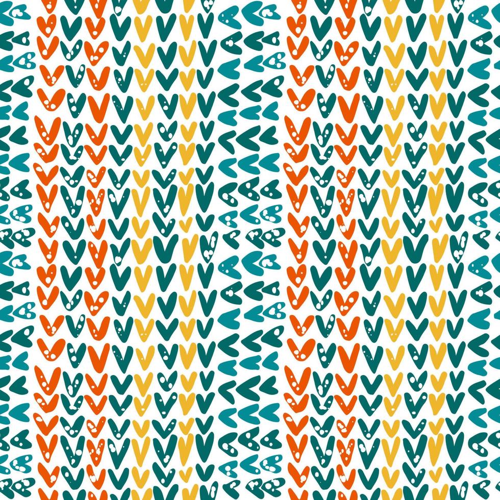 Knitted texture in the contrast color scheme vector