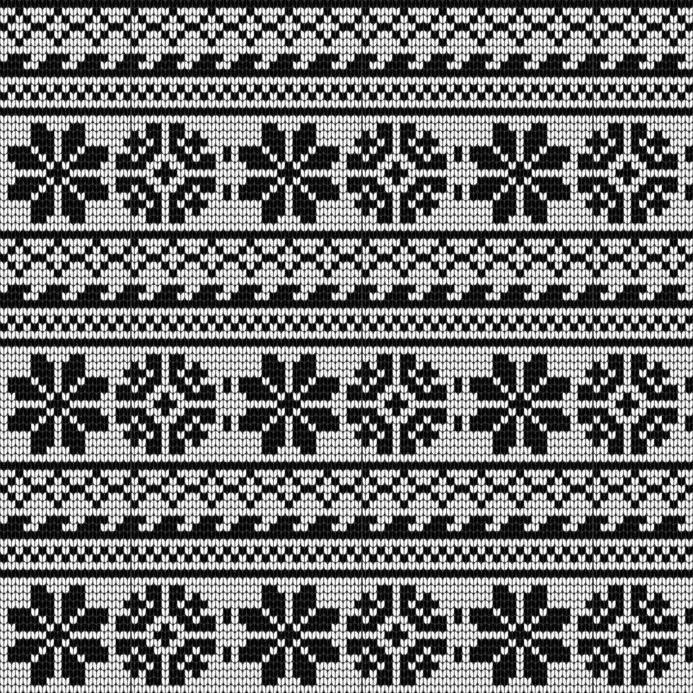 Norwegian star knitting pattern vector