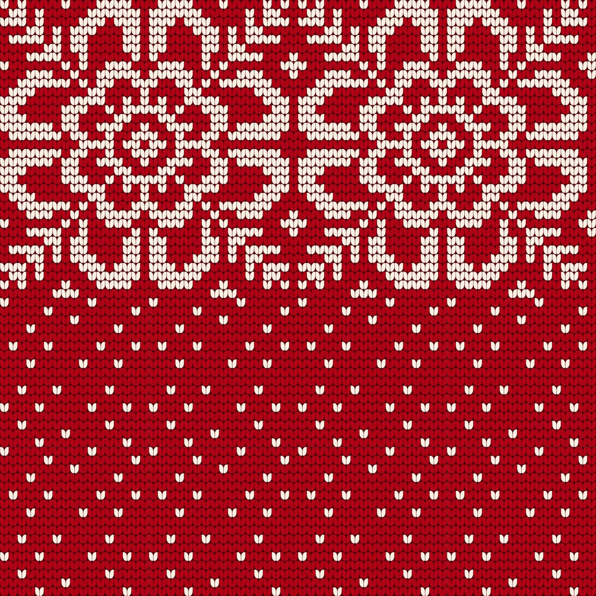 Traditional knitting pattern for Ugly Sweater 12702039 Vector Art at