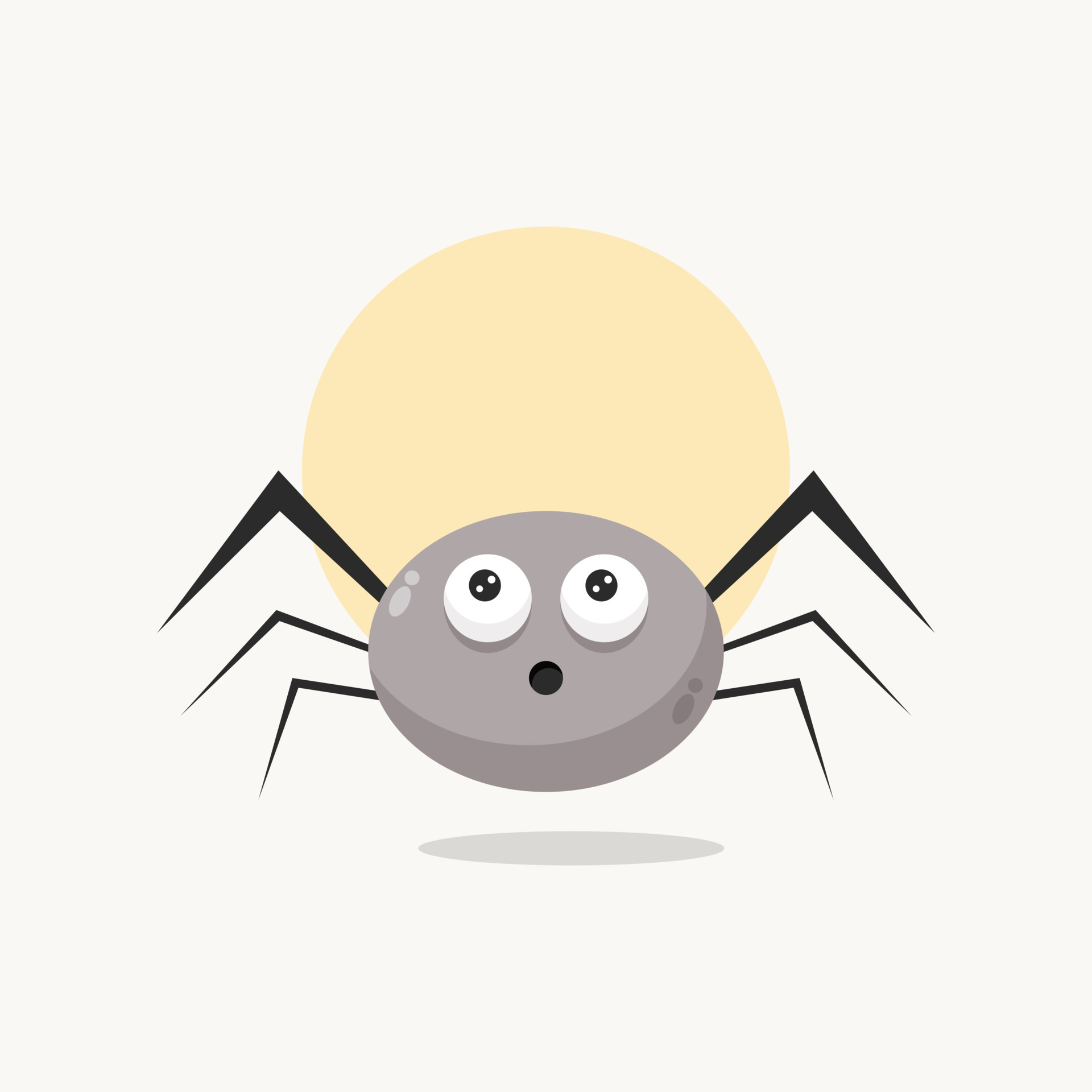 cute spider halloween icon cartoon illustration 12702139 Vector Art at