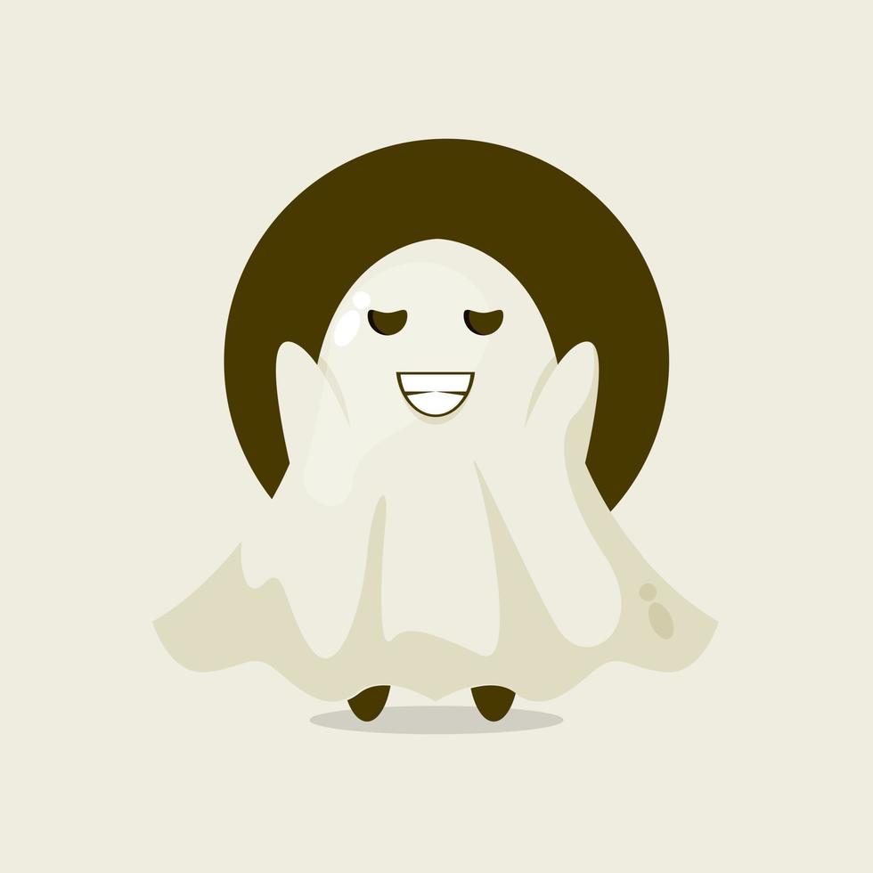 ilustración de icono de fantasma de halloween vector