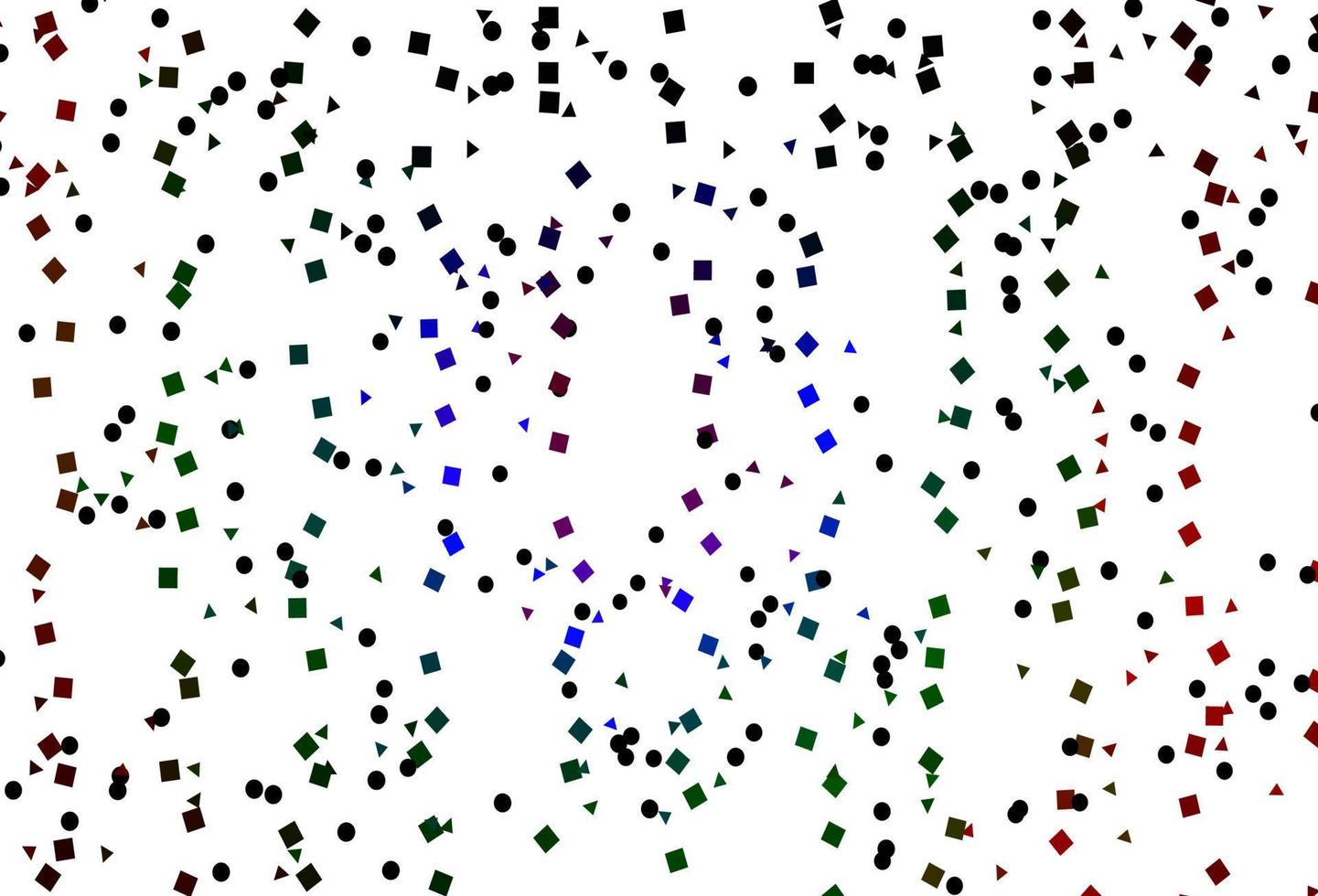 Light Multicolor, Rainbow vector texture in poly style with circles, cubes.