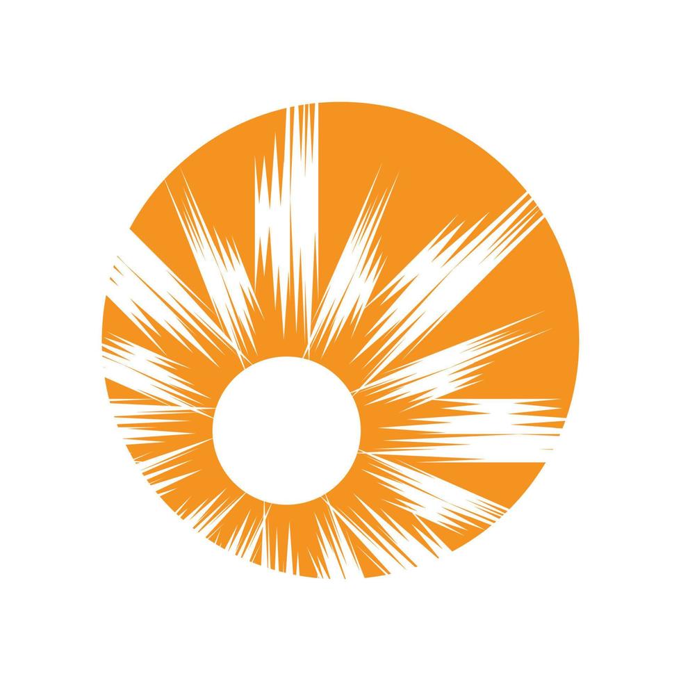 sun ilustration logo vector icon template