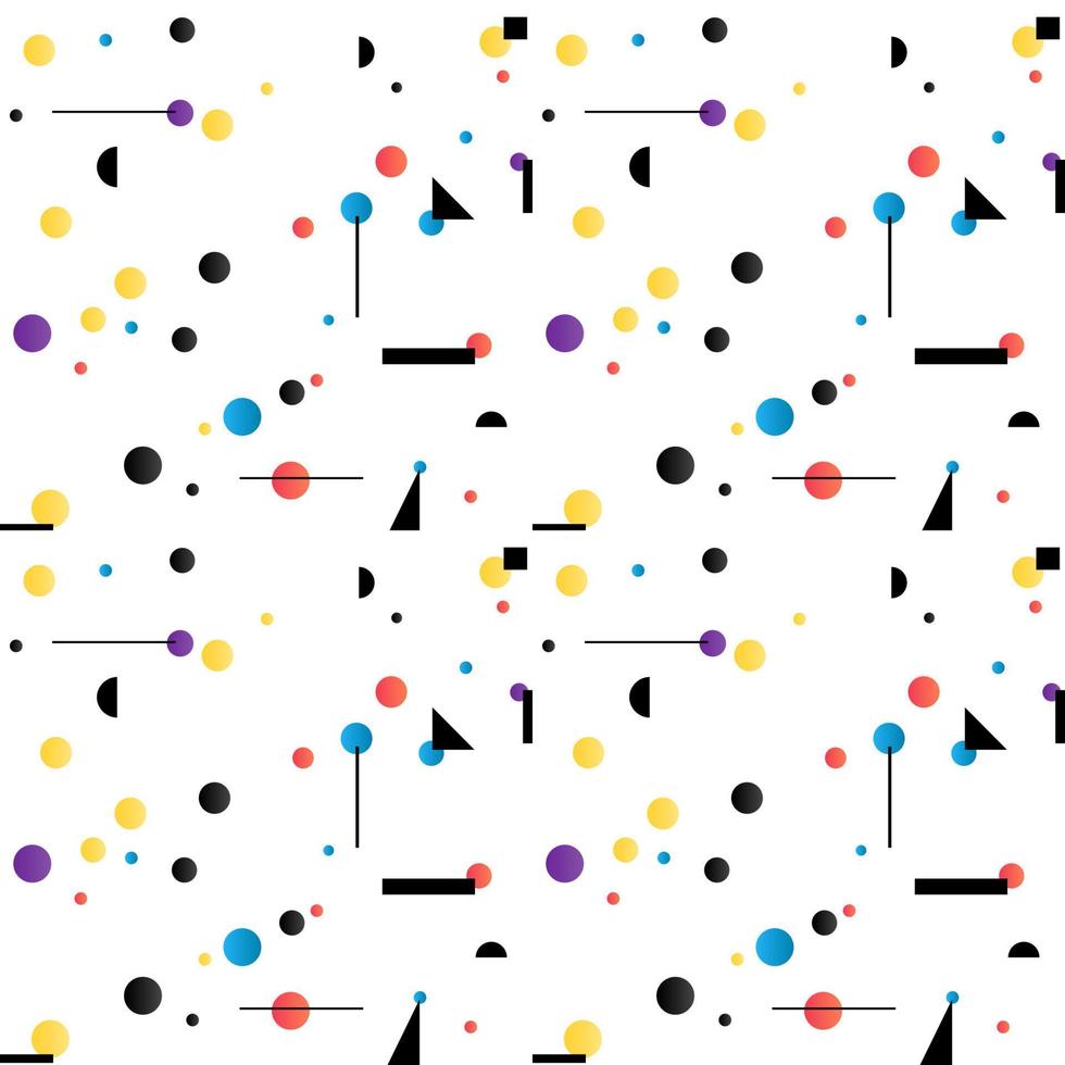 Abstract seamless pattern like Kandinsky vector