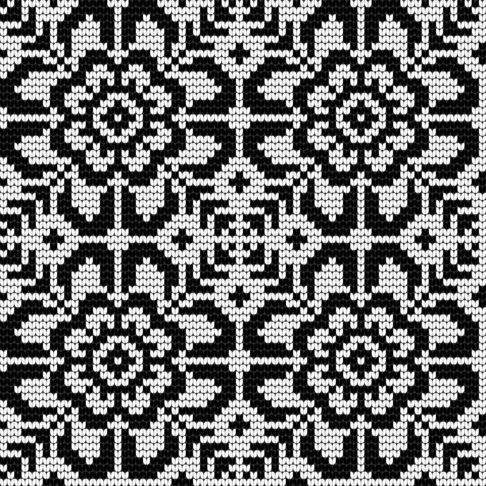 Traditional knitting pattern for Ugly Sweater vector