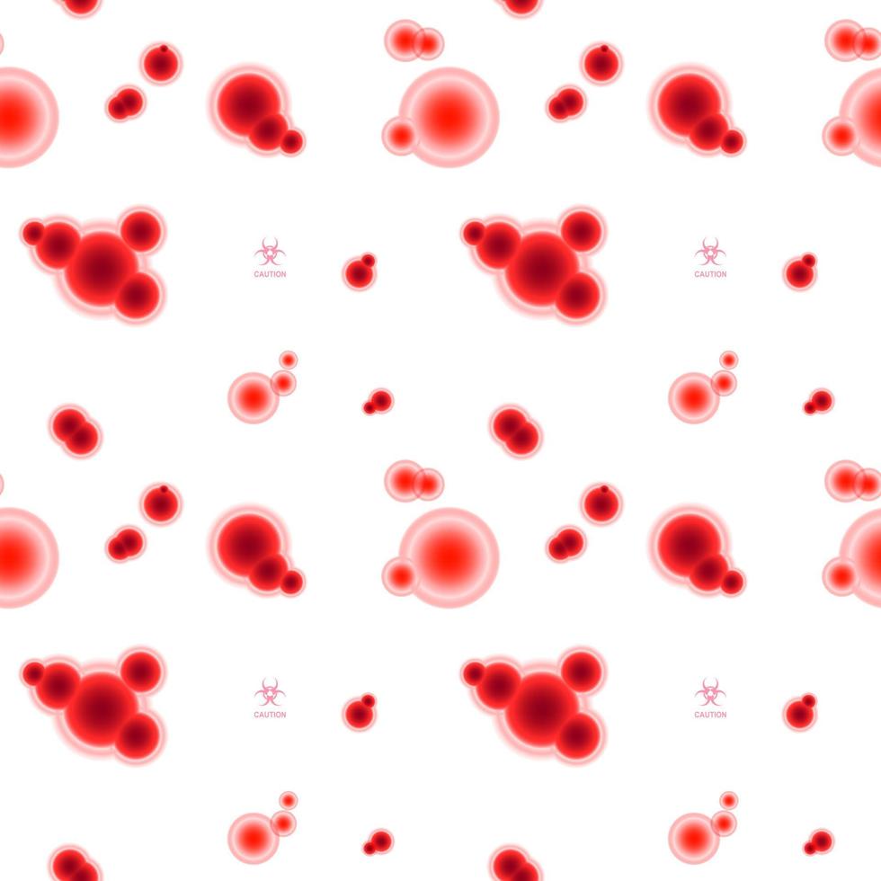 red molecules pattern vector