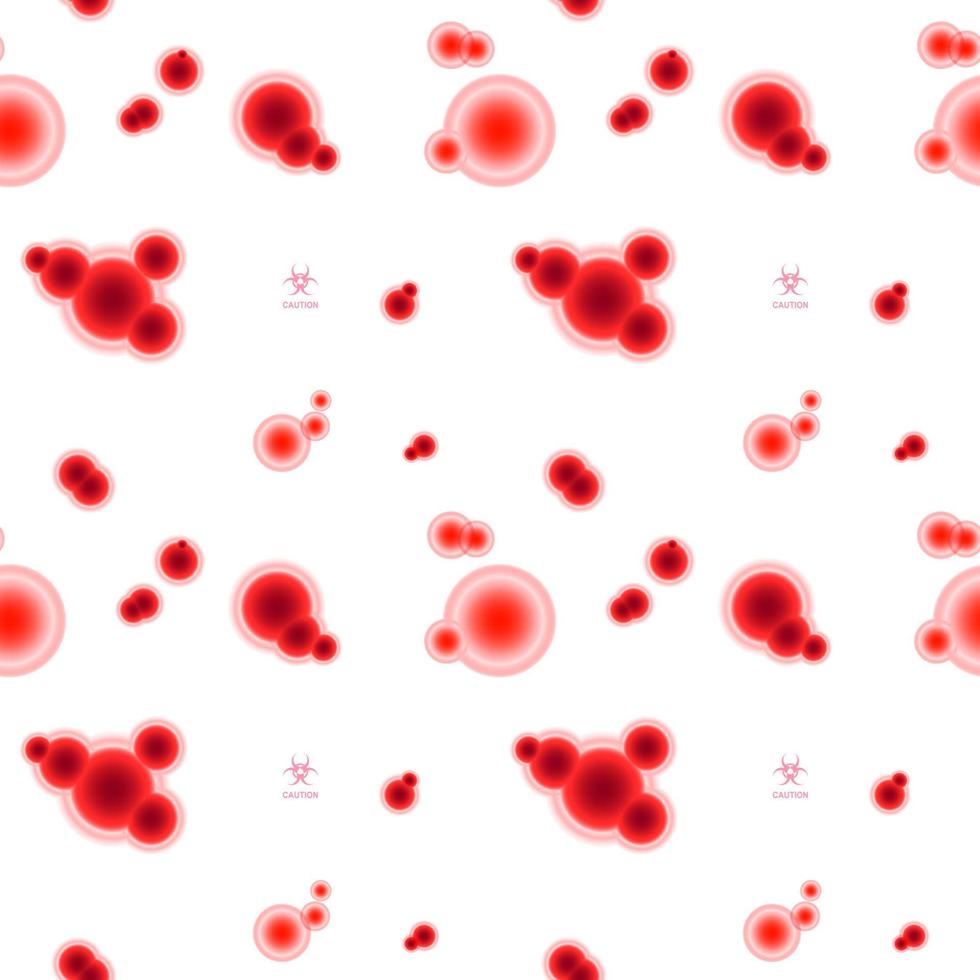 red molecules pattern vector