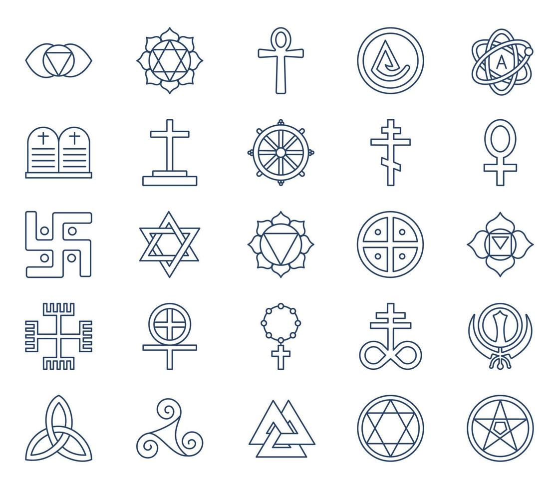 Culture Symbols Icon Set 12702645 Vector Art At Vecteezy pilier-djed-symbole-gyptien-du-dieu-osiris-pepper-grinder-toys