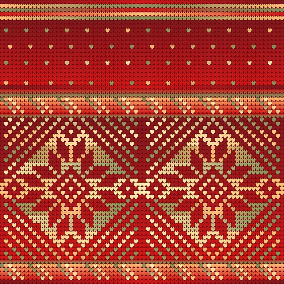 Red Gradient Seamless Pattern of Christmas Stars vector