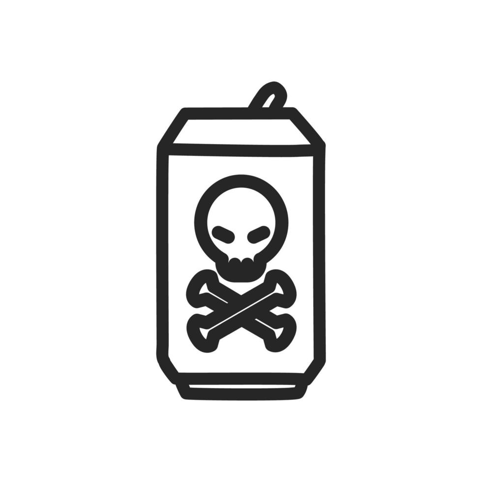 Soda caned outline icon, Vector. vector