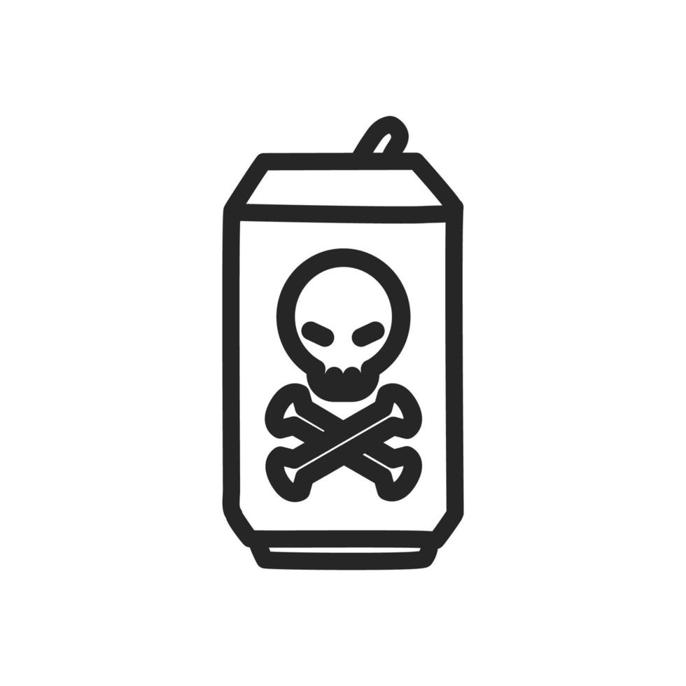 Soda caned outline icon, Vector. vector