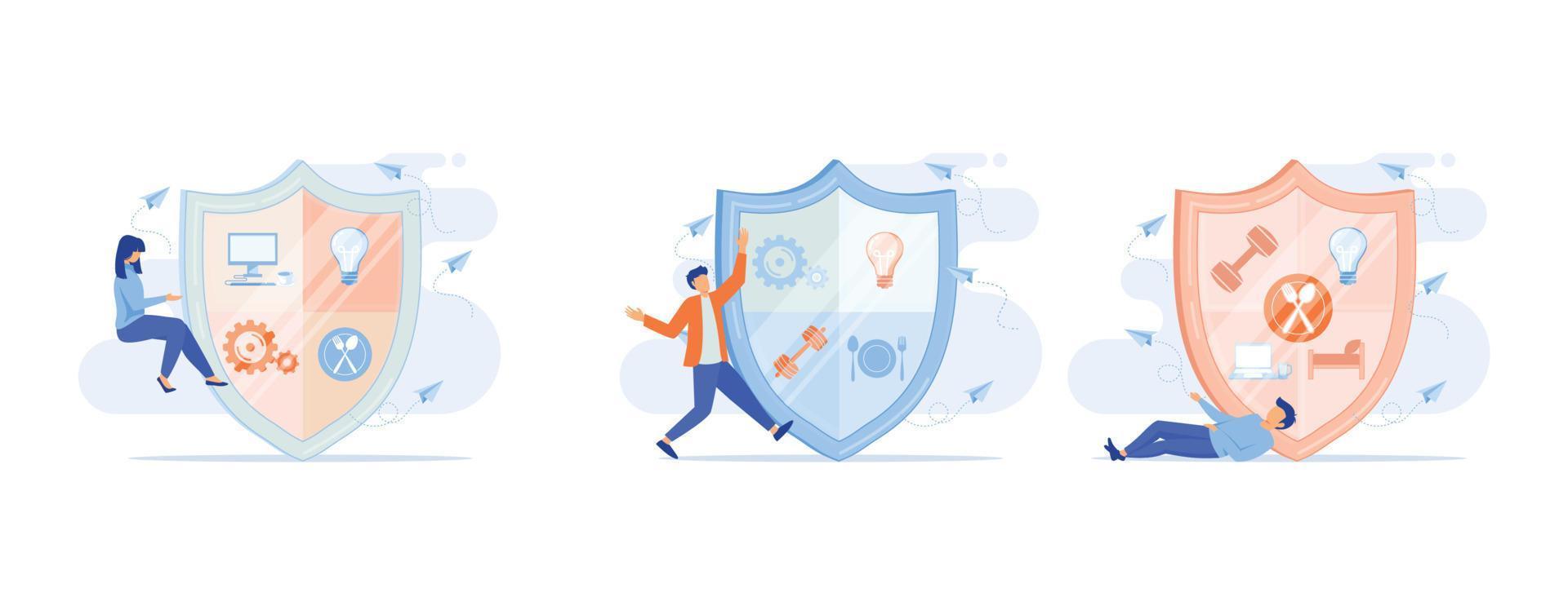 Confidence concept. Person has private conversation, Confidential communication. Trust property, reassuring partnerships, conviction. Protection of intellectual property, vector