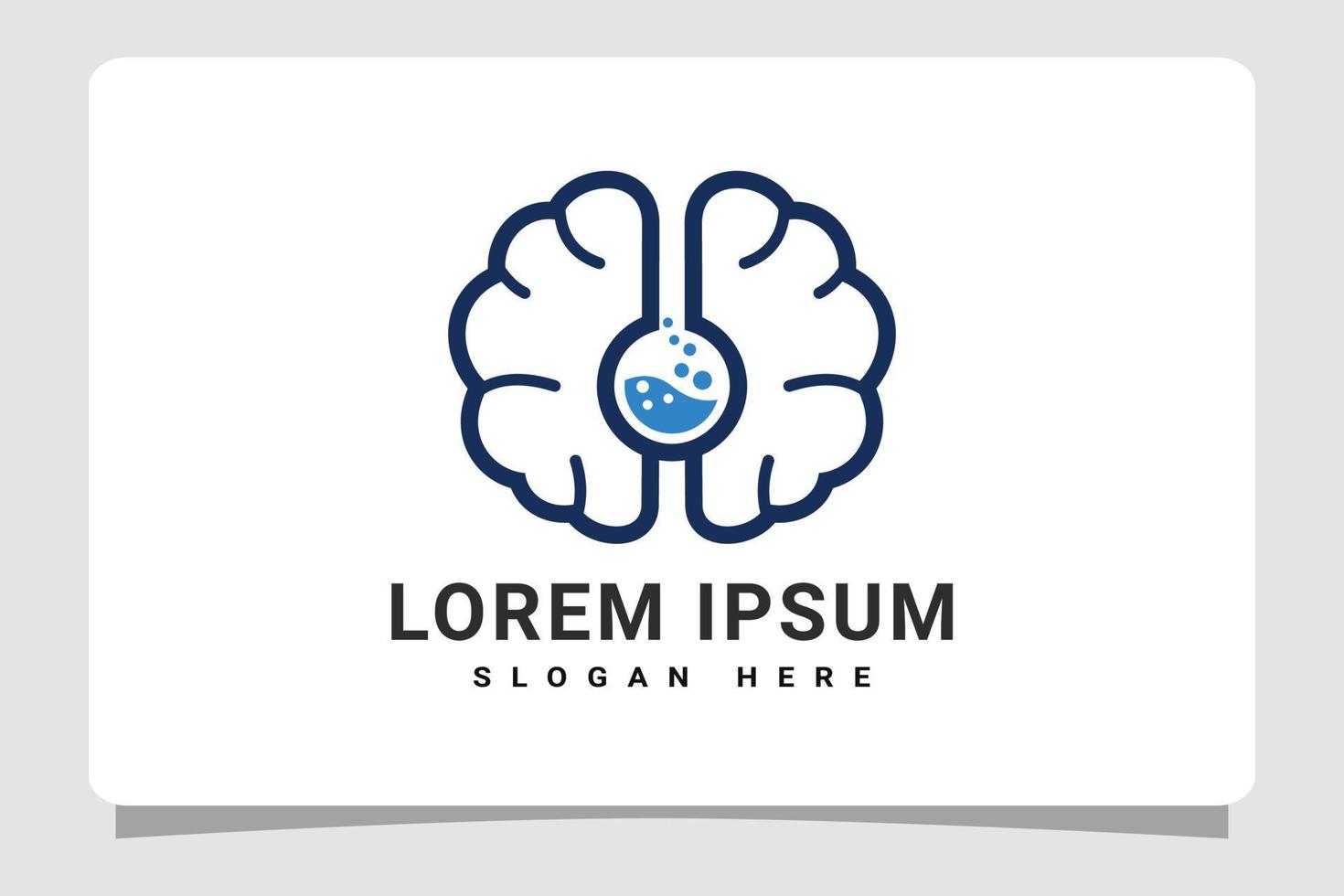 Brain Lab Logo Template Design Inspiration vector