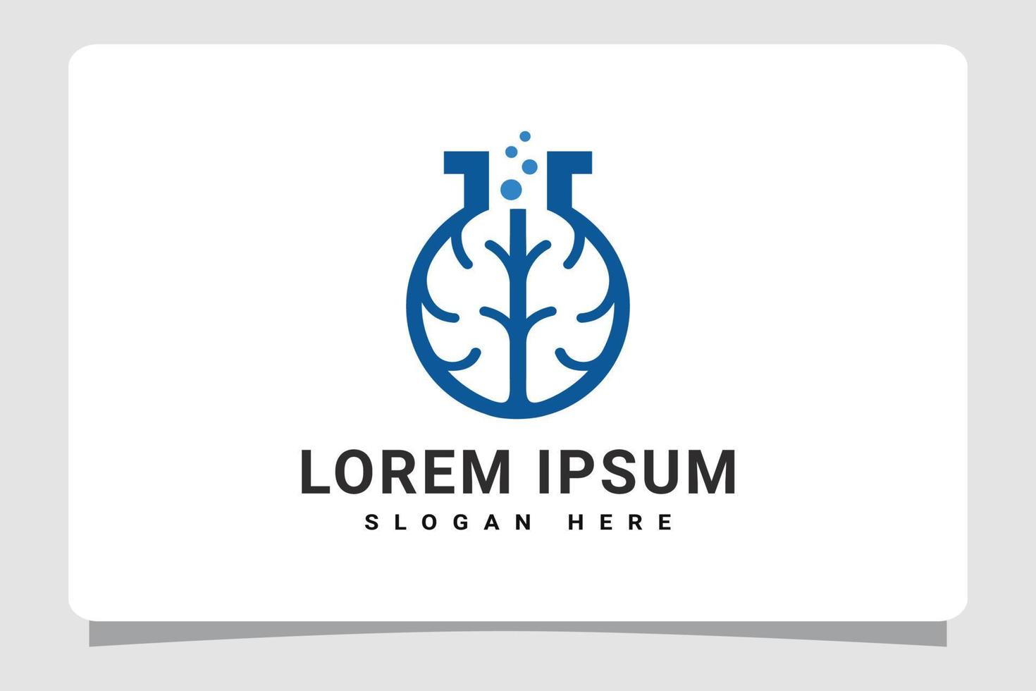 Brain Lab Logo Template Design Inspiration vector