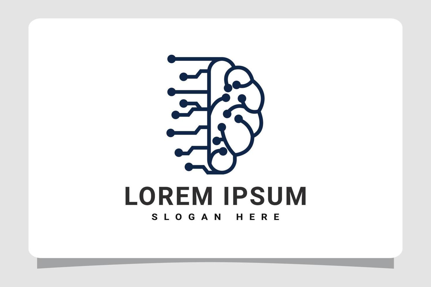 Brain Technology Logo Template Design Inspiration vector